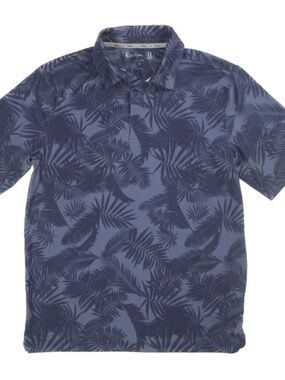 Walter Hagen Gold Hawaiian Short Sleeve Polo Shirt Size Small